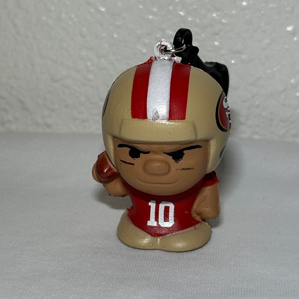 Jimmy Garoppolo Keychain w/Helmet #10 NFL SqueezyMates 2.5” San Francisco Niners